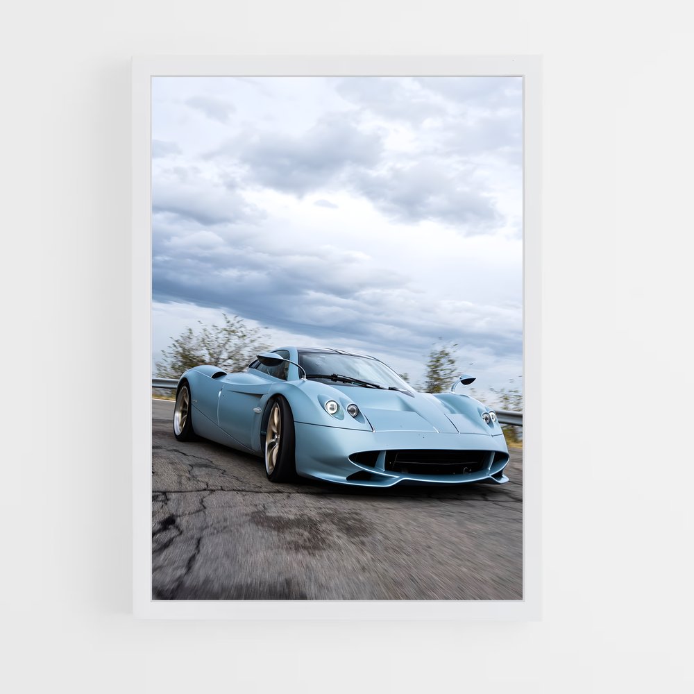 Poster Huayra en Mouvement – affiche Pagani (vue 3)